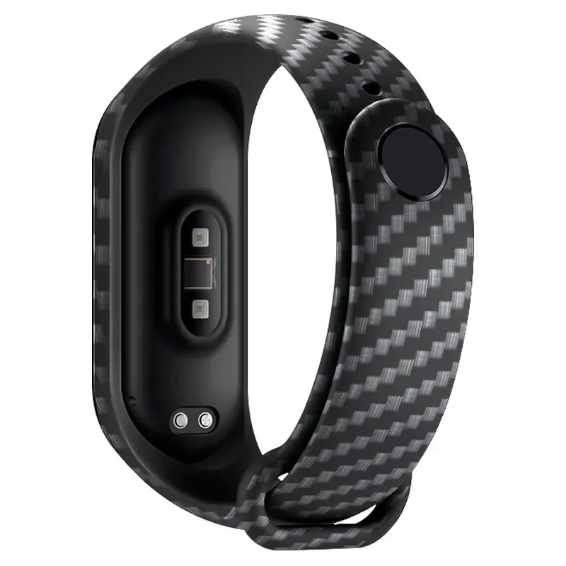 Carbon Fiber Smartwatch Strap - Universal Silicone Bracelet