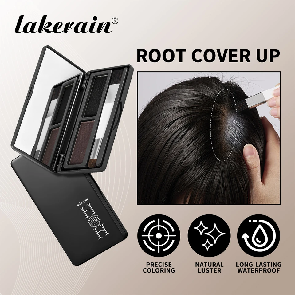 lakerain Hair Dye Palette with Brush - Root Cover Up