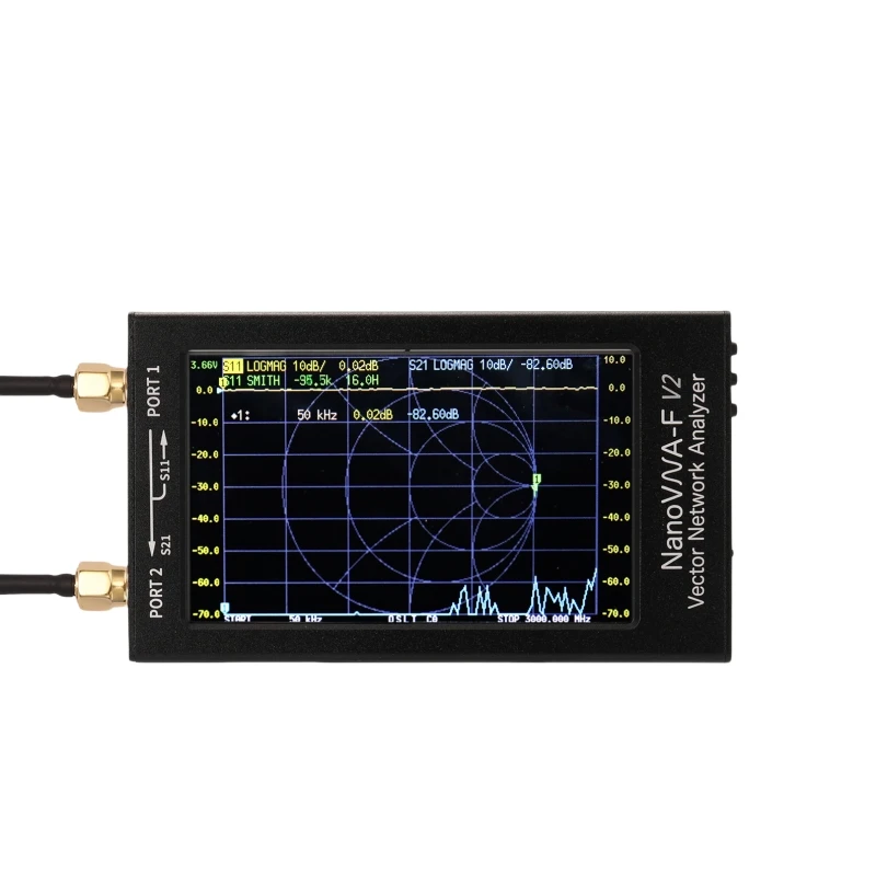 New NanoVNA-F V2 3GHz Vector Network Analyzer 4.3 inch Touch Screen NanoVNA Antenna Analyzer