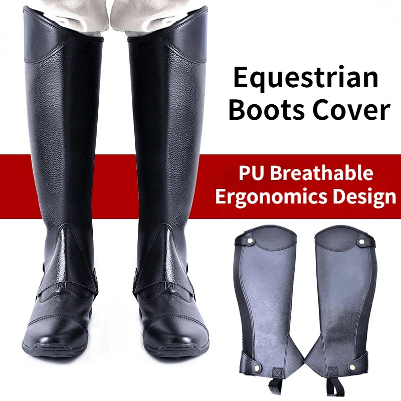 Equestrian Supplies Horse Riding Chaps Boots Cover Adult Children Microfiber Leggings Riding Harness Rider Knight Equipments