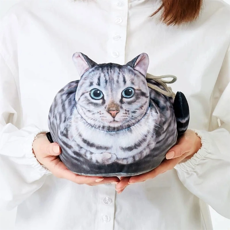 

Дорожная косметичка на шнурке, плюшевая косметичка с кошками, органайзеры Comestic для студентов и профессионалов
