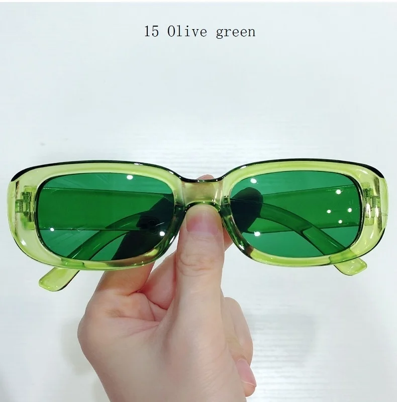 Elegant Women's Rectangular Sunglasses Vintage Style Eyewear_voghion.com
