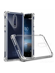 Durable Thick Shockproof Silicone Phone Case Cover for Nokia C200 (Clear)