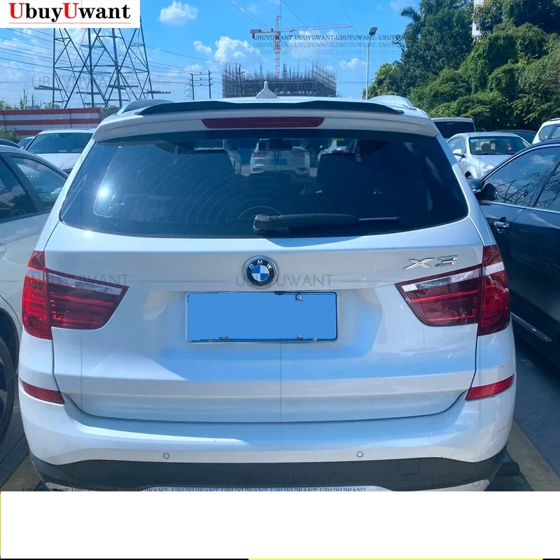Для BMW X3 25i 28i 30i F25 2011 2012 2013 2014 2015-2017 глянцевый черный высококачественный спойлер на крышу из АБС-пластика спойлер для заднего крыла автомобиля для X3