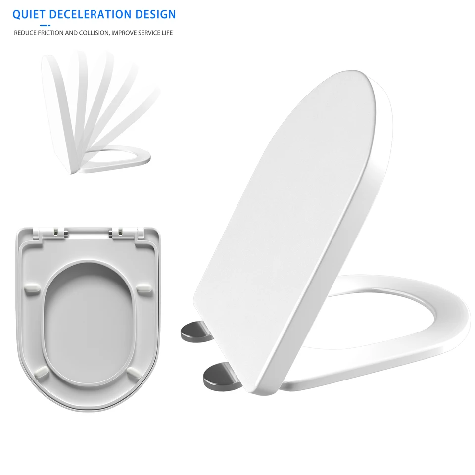 Croydon Duroplastic Soft Close One Button Quick Release Toilet Seat 20Kg Antibact | Robert Dyas - View #13