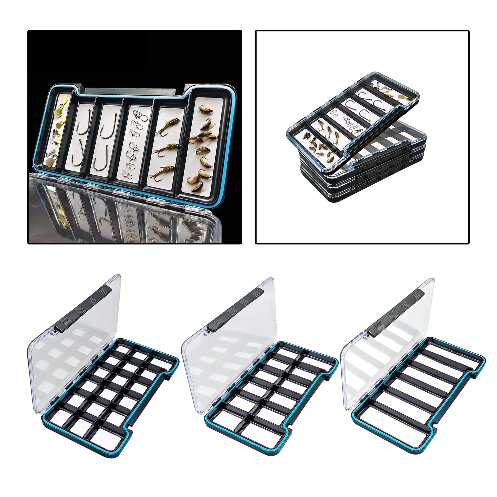 Waterproof Fly Box Magnetic Fishing Tackle Box for Bass Trout Gear