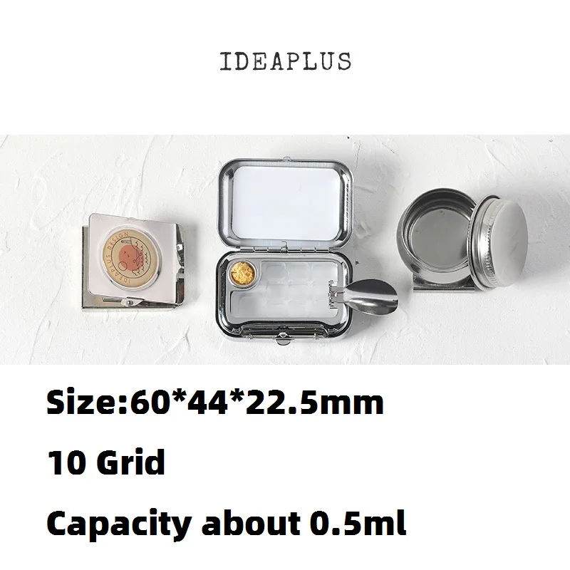 PH PandaHall Mini Boîte En Fer Blanc Portable Palette D'aquarelle Vide De 12 Puits Petite Boîte De Rangement De Peinture Kits D'aquarelle De Croquis En Plein Air D'artiste De Voyage Avec Papier