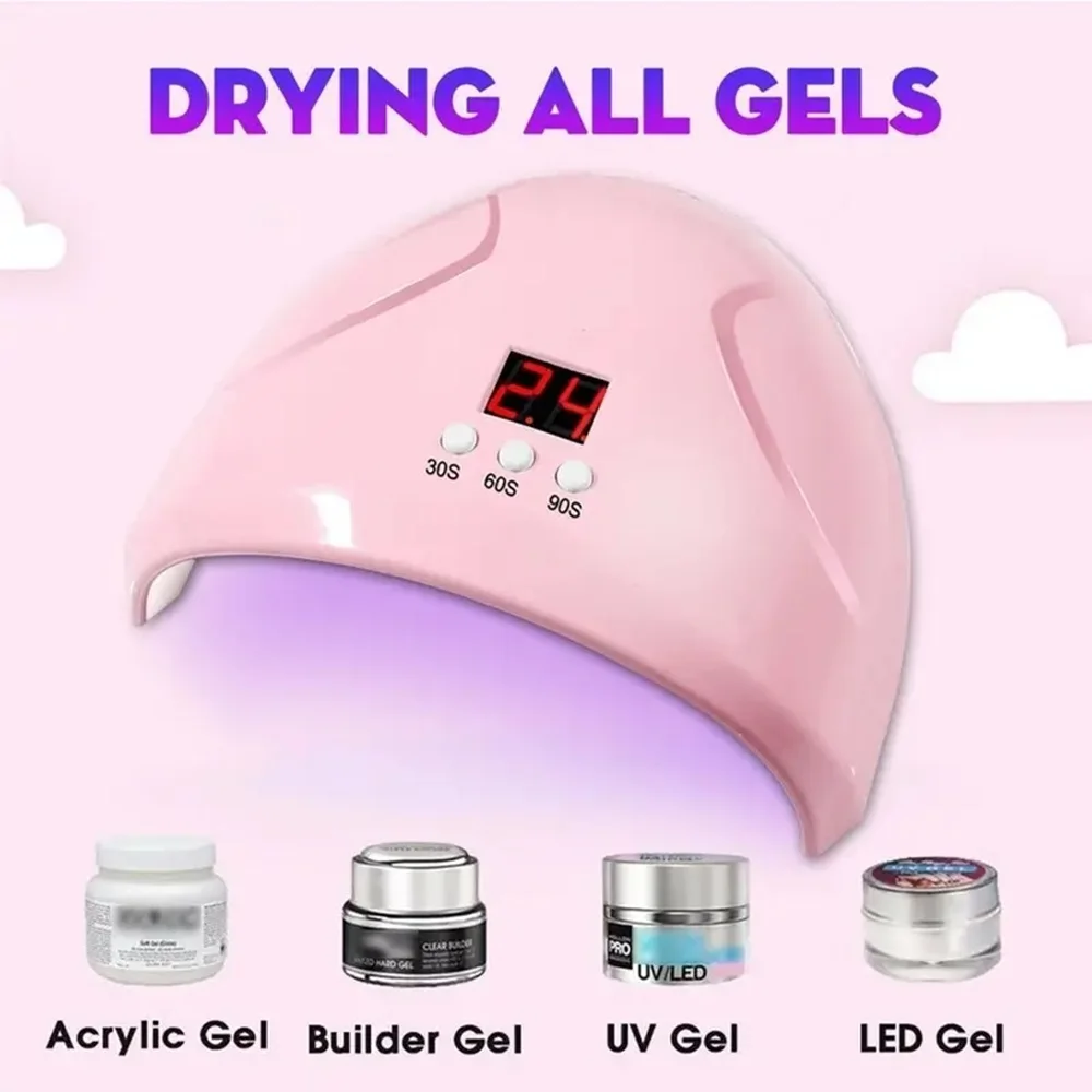 USB Nail Phototherapy Machine Nail Lamp 12 UV LEDs Light Curing 36W Nail Polish Gel Infrared Sensor Machine Nail Art 6