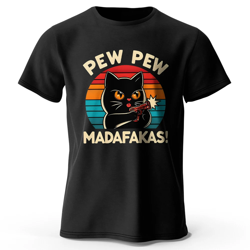 Cute Cat Doodle - Camiseta Algodon 100% para Hombre y Mujer