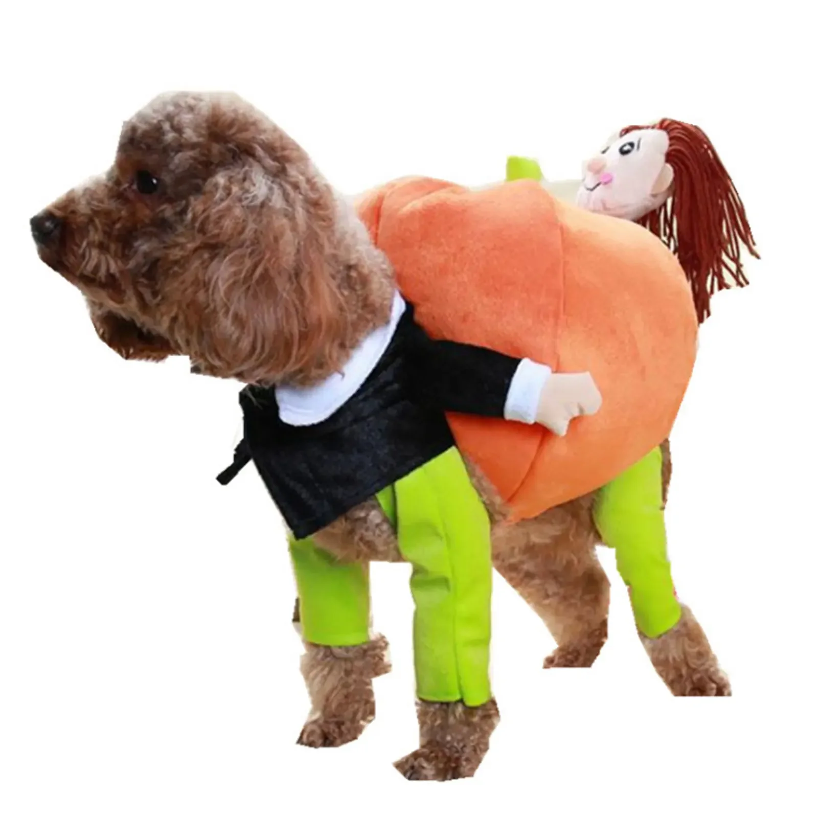 할로윈 호박 재미 있은 애완 동물 옷 고양이 애완 동물 의상 코스프레, 특별 이벤트 의류 한 벌, 귀여운 캐리어 호박 의상