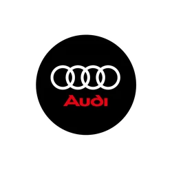 Enhanced Car Logo Door LED Welcome Lamp Laser Projector Light (OOOO AUDI)