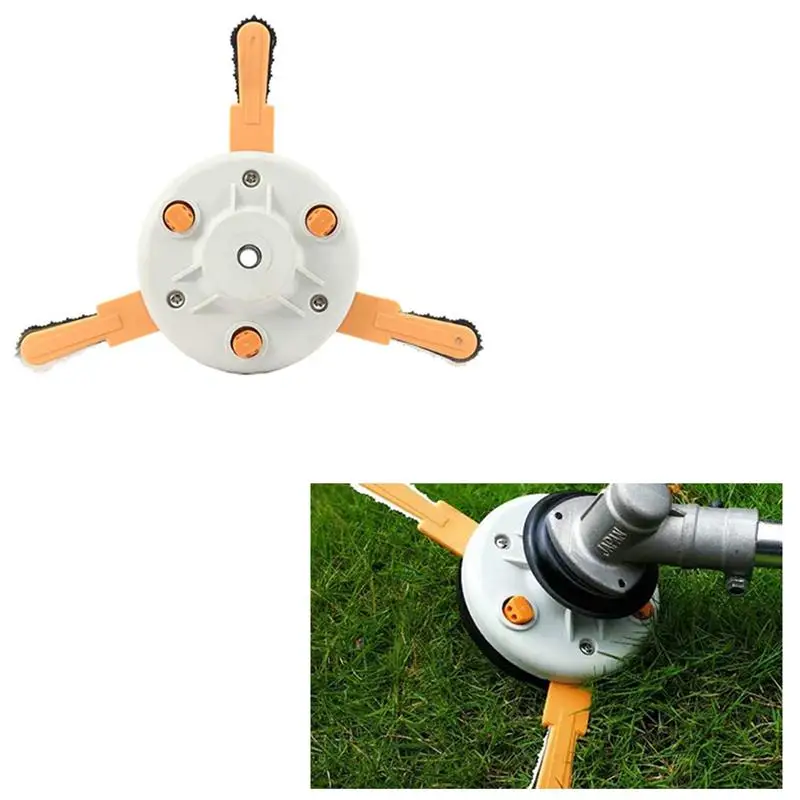 Dual-Use Hay Mower Head Mower Blade Nylon Weeder Work Head Blade Trimmer Heads Grass Brush Cutter Garden Accessories
