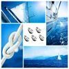 5PCS Stainless Steel M25 Pulley Block Hanging Wire Towing Wheel Lifting Wire Rope Cable Pulley Roller 5