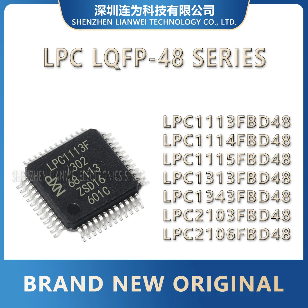 

LPC1113FBD48 LPC1114FBD48 LPC1115FBD48 LPC1313FBD48 LPC1343FBD48 LPC2103FBD48 LPC2106FBD48 LPC IC MCU Chip LQFP-48