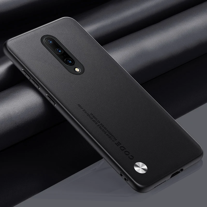Luxury PU Leather Phone Case with Silicone Protection and Sleek Back Cover Design