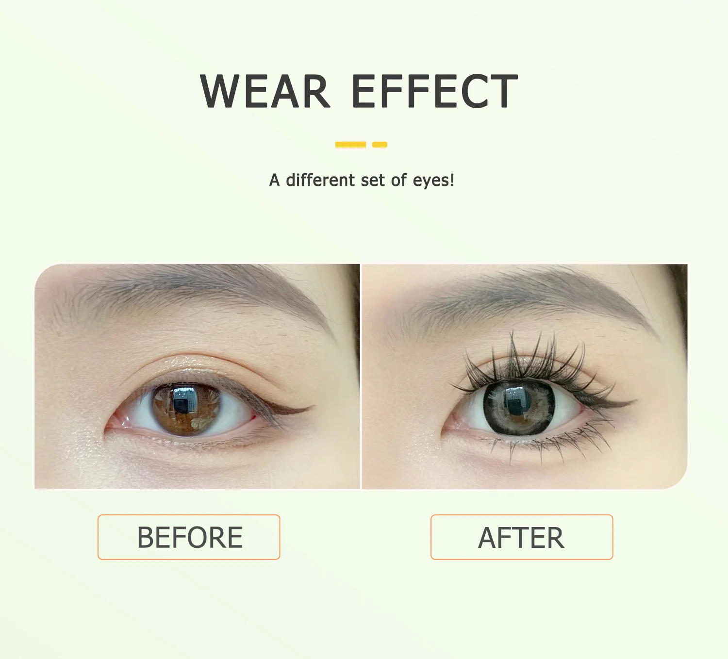 Description Picture 4 of itemPuppy lashes  Eye Lashes Segmented False Eyelashes Natural Simulation Thick Single Cluster Comic Fairy Lashes