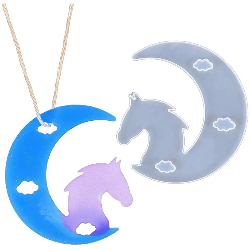 8Pcs DIY Molds for Moon Pendants 2
