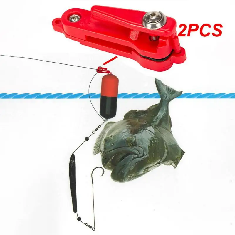 

2 шт. рыболовные аксессуары, легко снимающийся зажим для натяжения, пластиковый зажим с помпоном из нержавеющей стали, резиновый зажим для морской рыбалки, простой зажим
