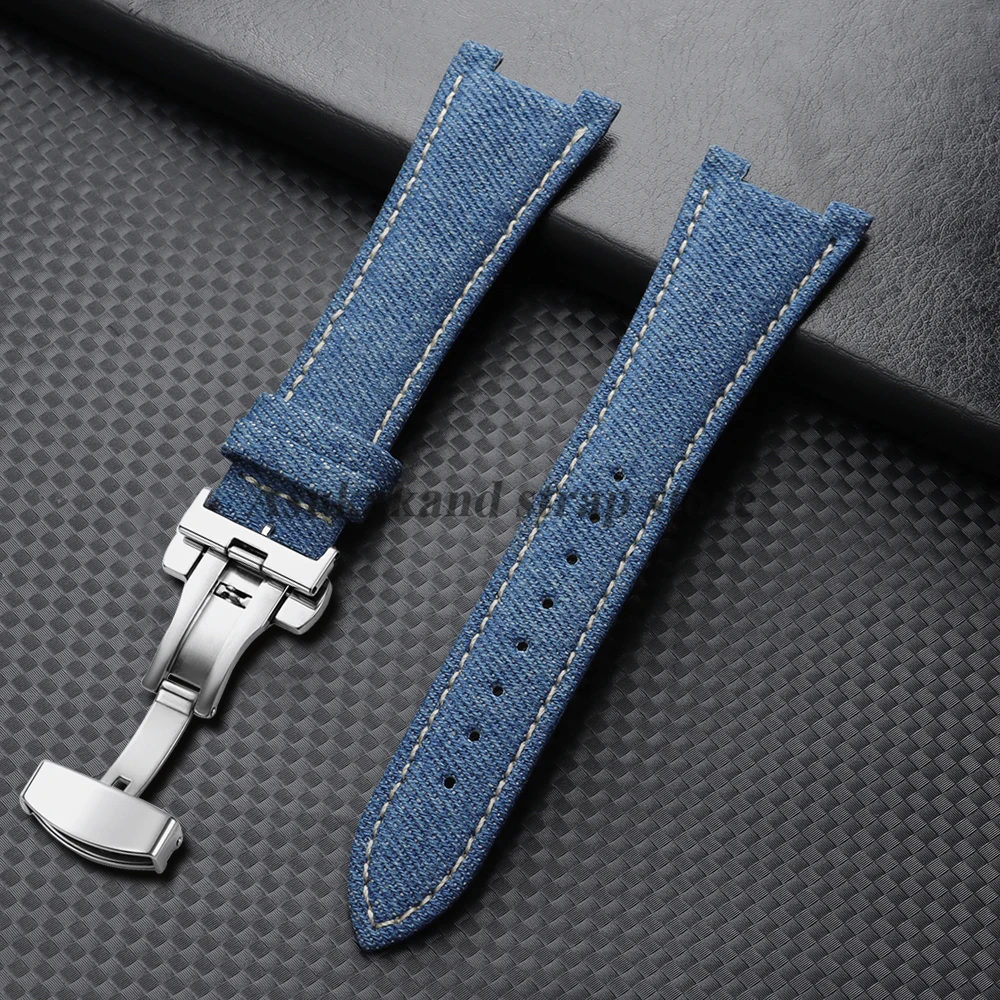Luxurious Nylon Watch Strap with Butterfly Buckle - Concave Interface Design