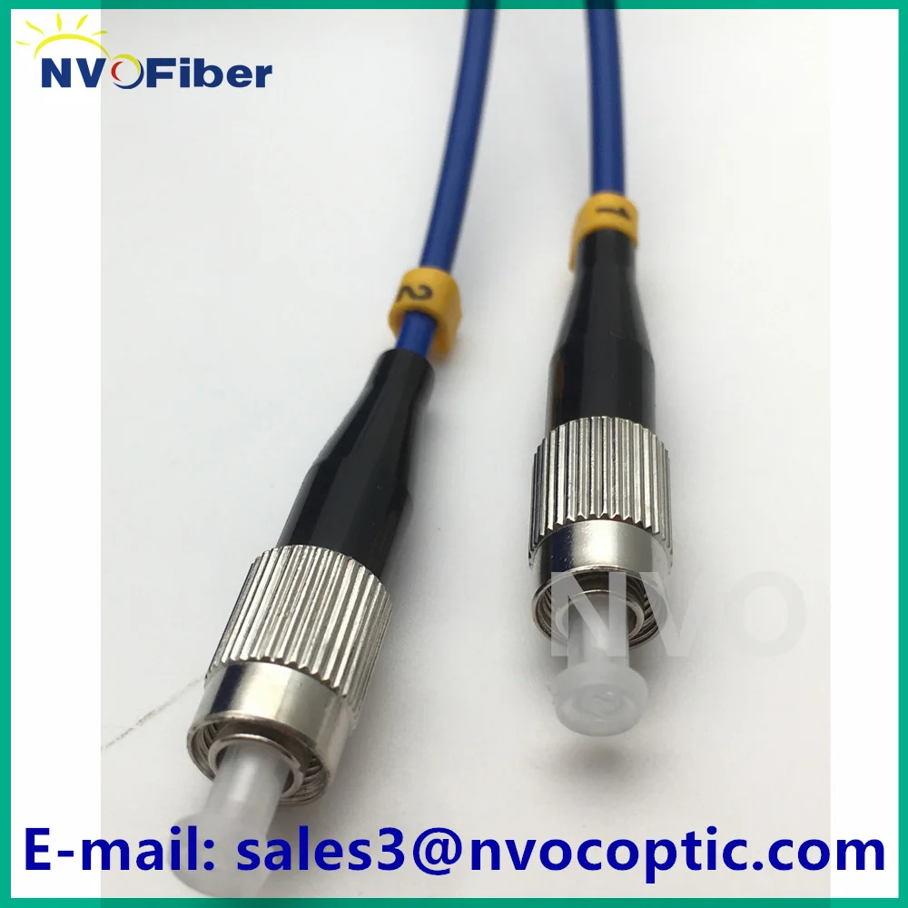 100M 150M 2C,SM,G657A1,PVC Armored Blue Cable,Dia:3.0mm,FC/SC/LC/STUPC Single Mode Fiber Optic Patch Cord 2Cores Fibre Cable