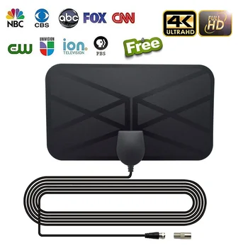 Antenna TV digitale più venduta per uso interno in Europa e America, antenna per onde terrestri, mini antenna HDTV, antenna DV-B T2