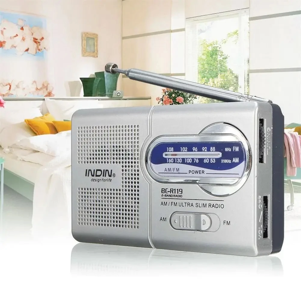Portable Radio BC-R119 Radio AM FM Battery Operated Best Reception Longest Lasting For Emergency Hurricane Running Walking Home