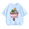 Marvels Child T-Shirts Summer The Avengers Kids T Shirt Children Cartoon Kawaii Casual Clothes Super Hero Top Boy Girl Tee Shirt 1