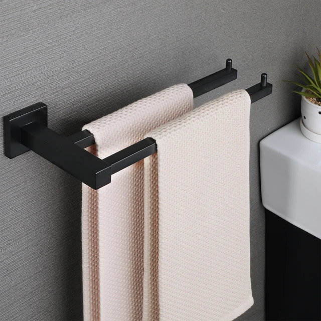 Porte-serviettes salle de bain sans perçage, 20cm porte serviettes à