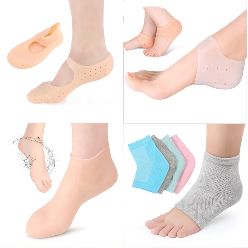 

Silicone Insole Gel Sock Foot Care Tool Feet Protector Pain Relief Crack Prevention Moisturize Dead Skin Removal Sock 2pcs=1pair