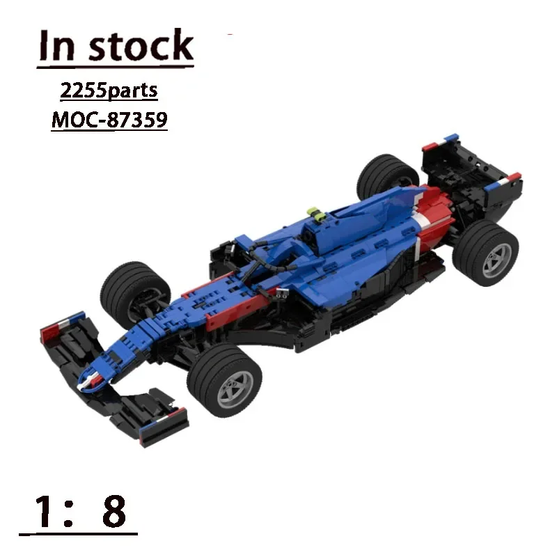 Moc-87359 Formula Super Racing F1 A521 Racing Car Assembly Stitching Building Block Model Moc Creative Birthdaytoy Gift For Kids