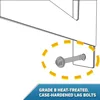 Garage Wall Shelf Two-Pack White or Hammertone | Three Size Options | Includes Bike Hooks | 500lb Weight Capacity 6