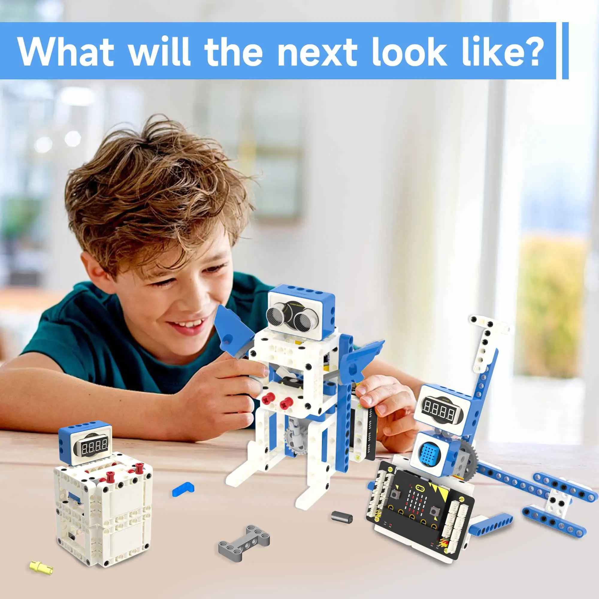 Microbit V2 센서 모듈 키트, 어린이 코딩 스템 교육 지지대, MakeCode 파이썬 프로그래밍 가능 장난감, 전자 DIY 프로젝트