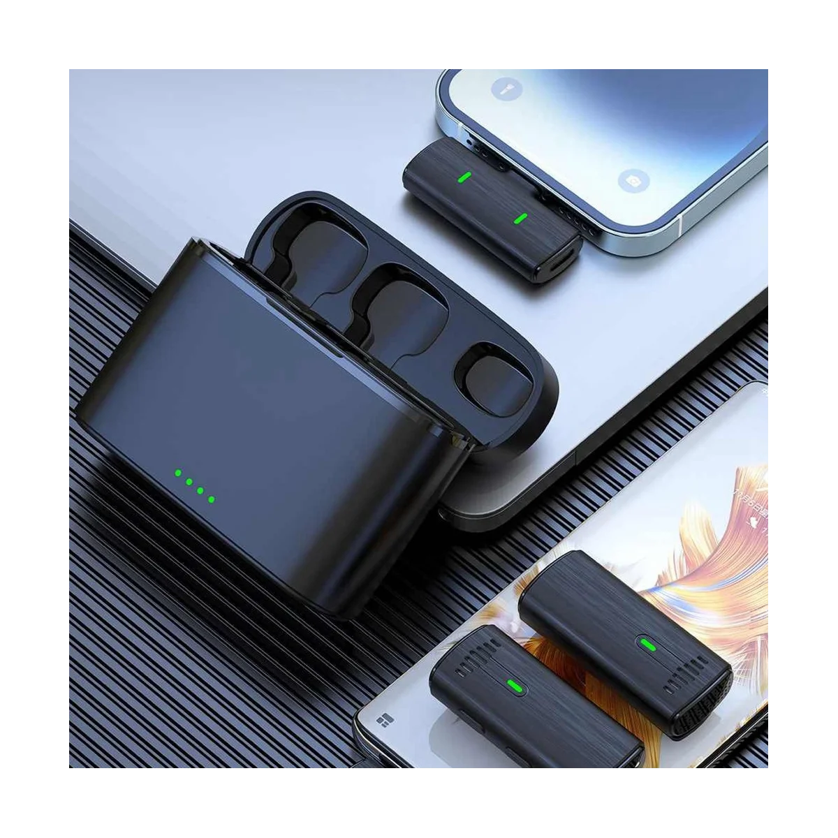 

Беспроводной петличный микрофон, микрофон с шумоподавлением и автоматическим сопряжением для телефонов Android