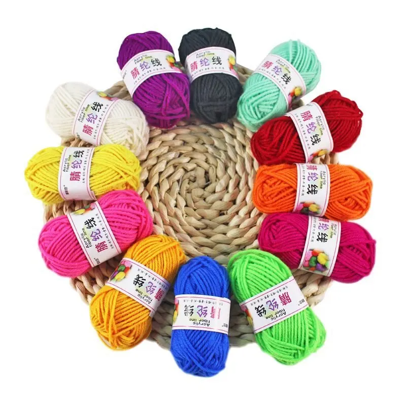 Knitting Supplies 12pcs Multicolor Yarn Crochet Craft Crocheting And Knitting Yarn Starter Kit Beginners