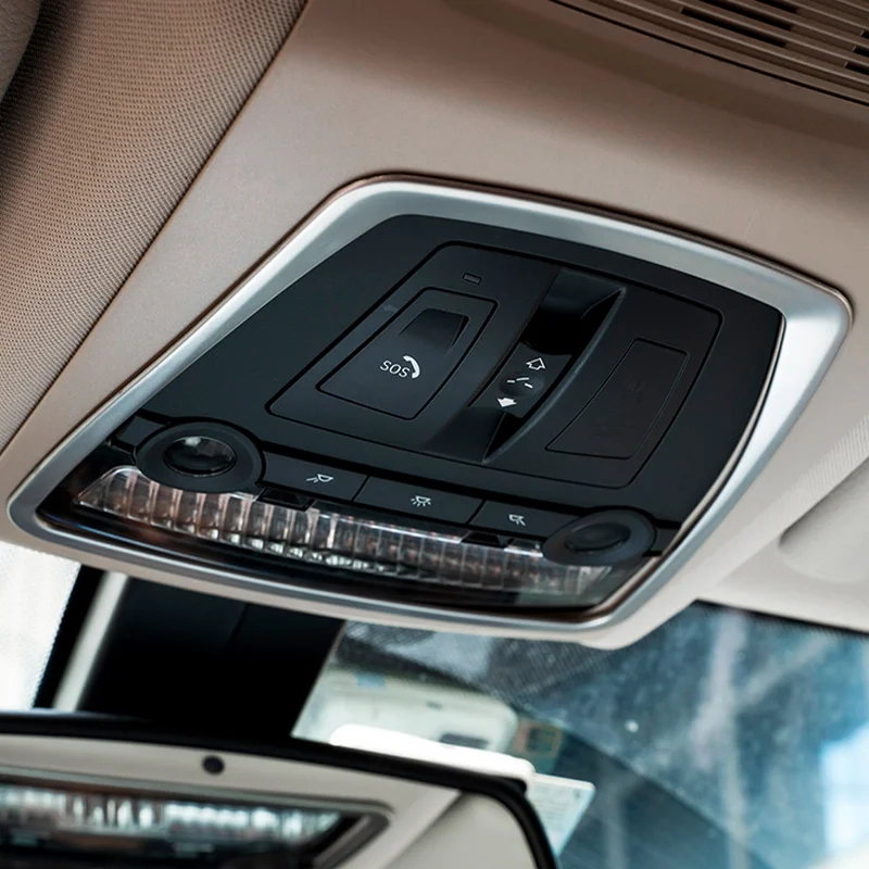 

BJMYCYY Stainless steel decoration frame for car reading lamp for BMW 5 Series 520 525li X3 X4