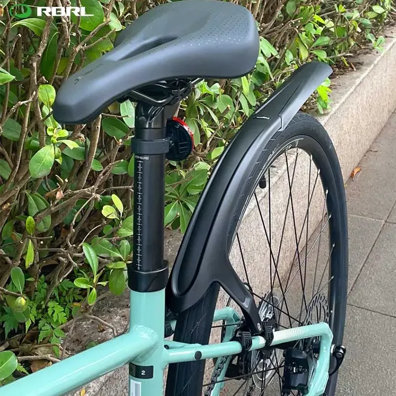 Bicycle Fender RBRL Gravel Bike Fender 700c Mudguard For Flat-Handled Road Bicycle Wings Lightweight Mud Guard Set Ass Saver with Quick Release