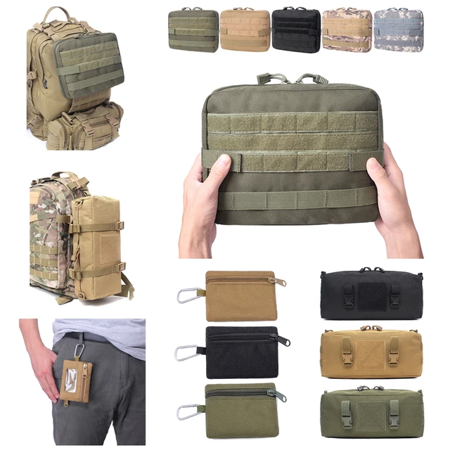 Riñonera táctica militar y bolsa MOLLE EDC para actividades al aire libre