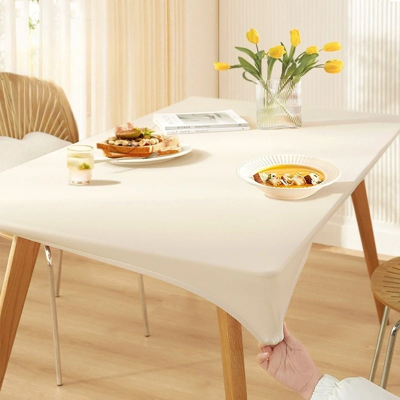 Table Cloth Lambskin Full Coverage Wash Free Waterproof Oil Resistant Scald Resistant
