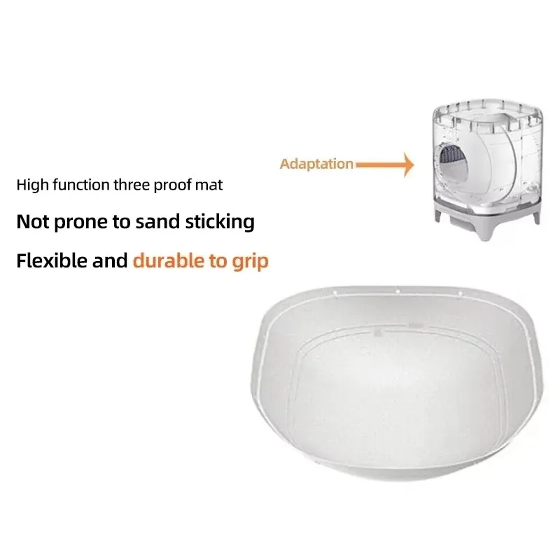 Tappetino per lettiera Petkit PURA X, accessori per lettiera per gatti, tappetino ad alte prestazioni a tripla protezione T3 dedicato per PETKIT PURA X - immagine 4