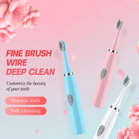 Electric Toothbrush for Adults Soft DuPont Bristle Portable Battery Endurance IPX7 Waterproof Intelligent Effective Oral Care