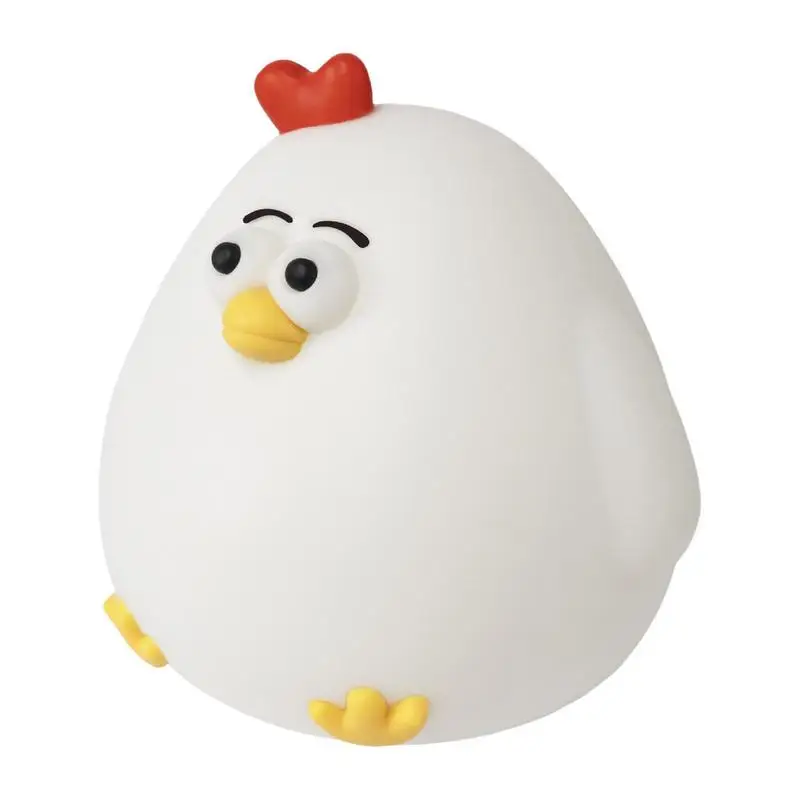 

Chicken Lamp Feeding Silicone Night Light Rechargeable Creative Soft Adorable Touch Cute Chicken Bedside Lamp Kids Birthday
