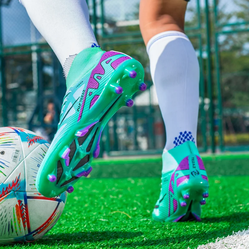 Soccer Shoes TF/FG Breathable Outdoor Sports Grass Outsole Non-Slip Teenagers Unisex Size 35-45 football shoes
