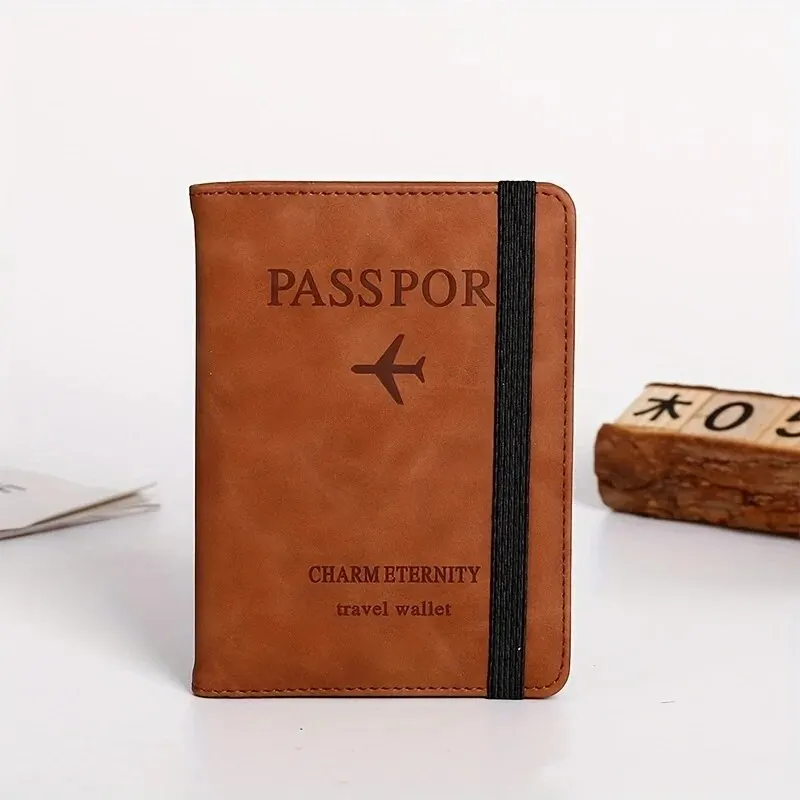 RFID Leather Passport Cover and Card Holder - Travel Essentials