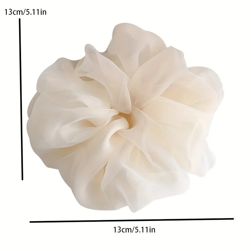 Large Mesh Hair Rope for Women Simple and Fashiona  Does Not Hurt The Hair Hair Rope Cute Girl High Ponytail Scrunchie