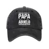 PAPA ABUELO Spanish Printed Cotton Baseball Cap Fashion Vintage Washed Distressed Dad Hat Outdoor Adjustable Sports Caps Hats 1