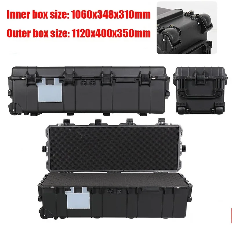 Proof Plastic Box Suitcase Toolbox for Mechanic Multifunctional Shockproof Hard Plastic Box Photography Equipment Waterproof Box 2