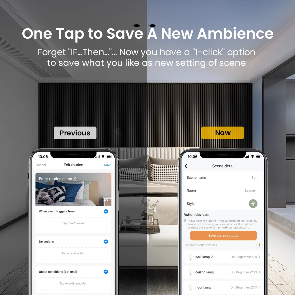BroadLink FastCon 장면 스위치, 스마트 4 갱 조명 스위치, 스마트 홈 자동화, 리모컨 장면 스위치, SC4B4