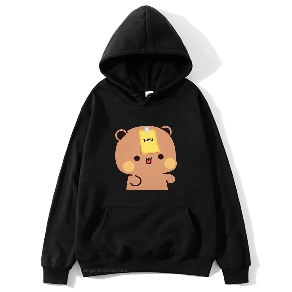 Couple Bubu Dudu Hoodies Kawaii Cute Graphic Sweatshirt Winter Women Clothes Long Sleeve Pullover Fleece Women Tops Men Clothing