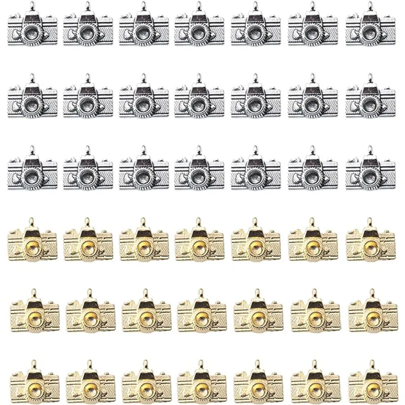 

Mini Camera Pendant Cute Charms Silver Gold Metal Beading for Jewelry DIY Crafting Idea Necklace Bracelet Earring Keychain