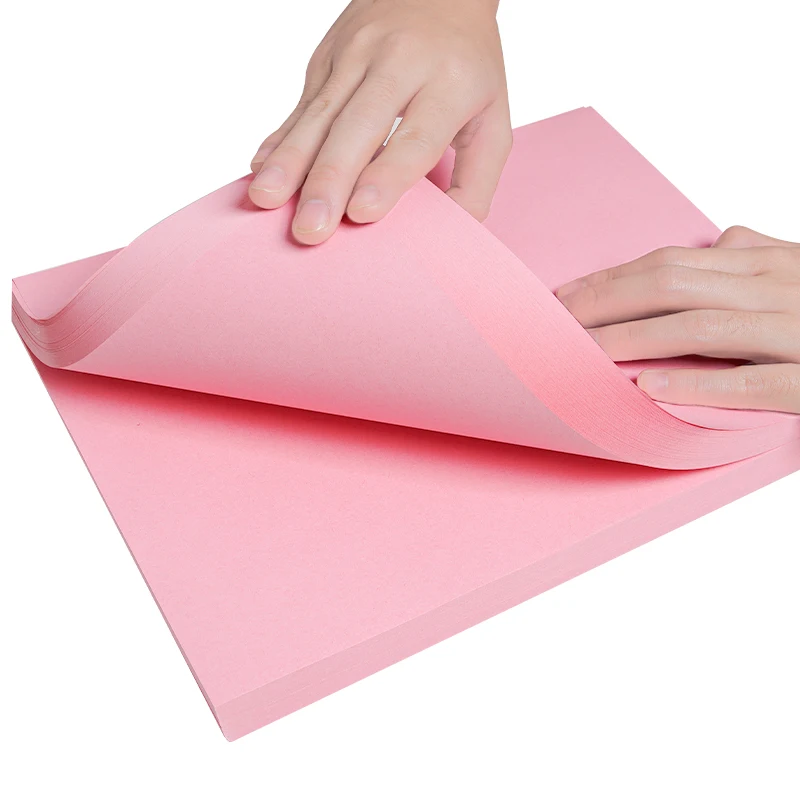 Pink Copy Paper Ppink A4 Paper B5 Printing A5 Color 80G Thickened 140g Gram A3 Color 160G For Handmade Name Brand